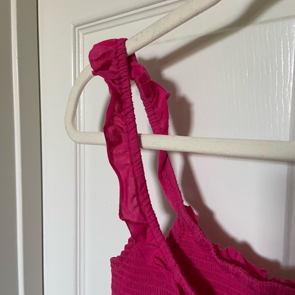 Pink Ruffled Women's Top - Picture 3 of 5